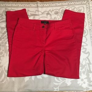 Talbots Red Ankle Jeans